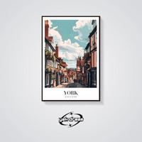 Empire State Vintage Poster — vista posteriore