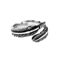 Aesthetic Feather Ring — vista frontale