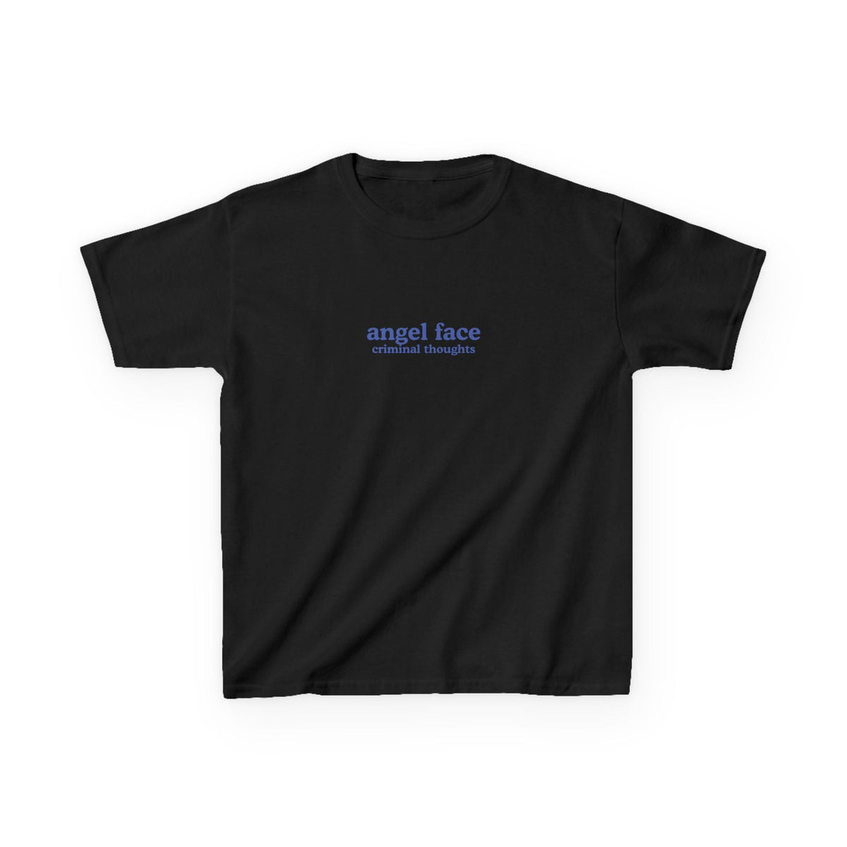 Angel Face, Criminal Thoughts Brat Baby Tee — vista posteriore