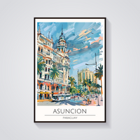Asuncion Building Art Deco Poster — vista frontale