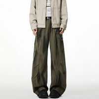 Autumn Pleated Distressed Y2K Baggy Barrel Jeans — dettaglio della stampa