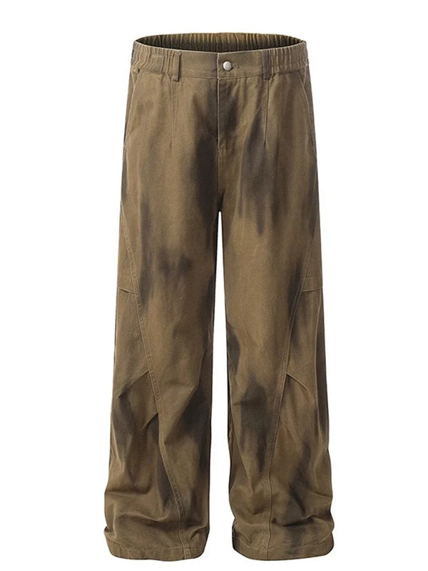 Autumn Pleated Distressed Y2K Baggy Barrel Jeans