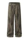 Autumn Pleated Distressed Y2K Baggy Barrel Jeans