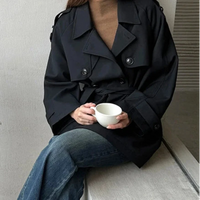 Autumnal Y2K Double Breasted Belt Trench Coat — in alternativa