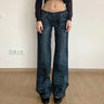 Baggy Grunge Y2K Micro Flare Denim Jeans