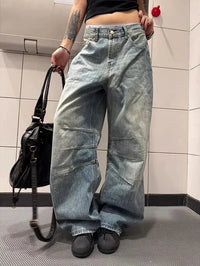 Baggy Y2K Boyfriend Fit Jeans — vista posteriore
