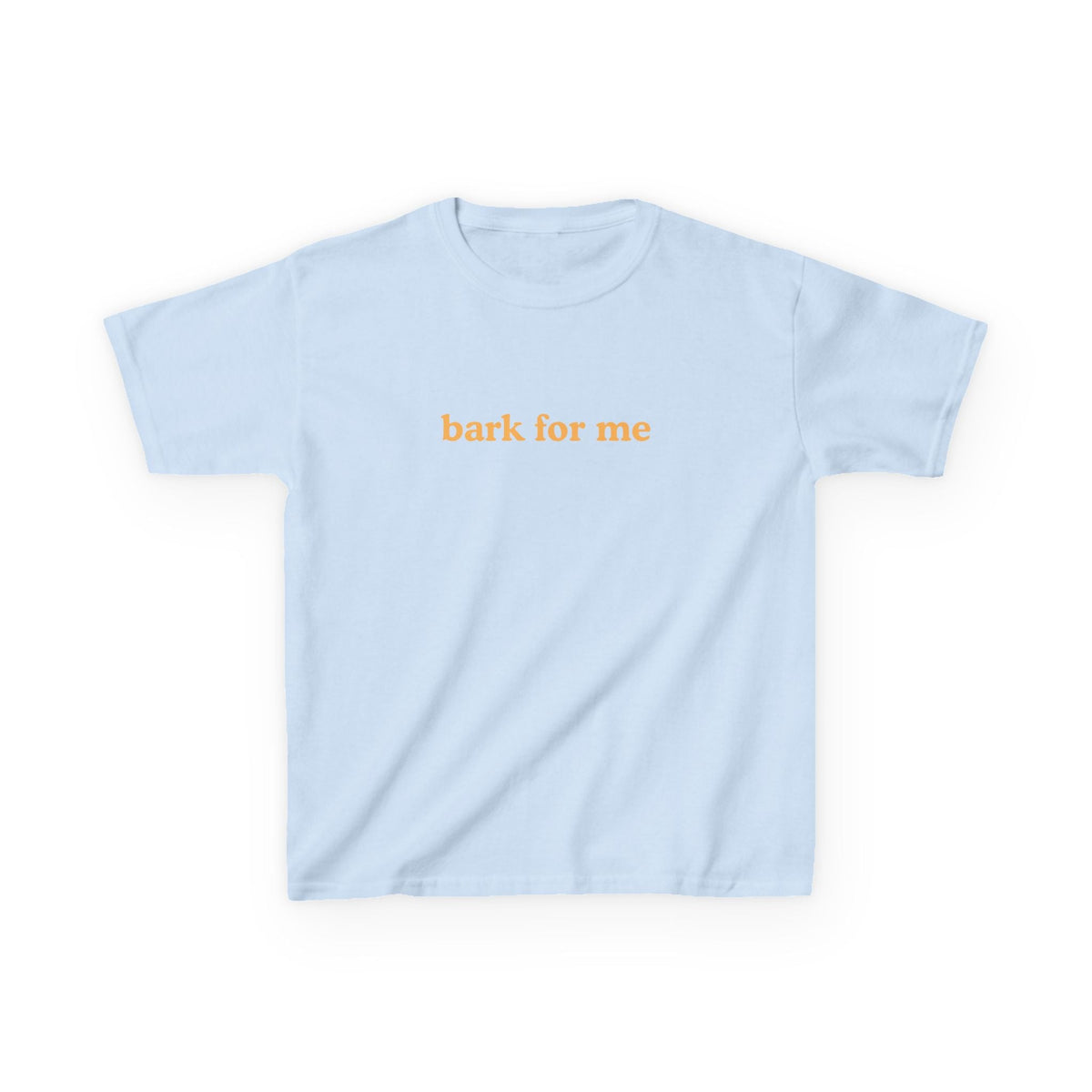 Bark for Me Brat Baby Tee — dettaglio della stampa