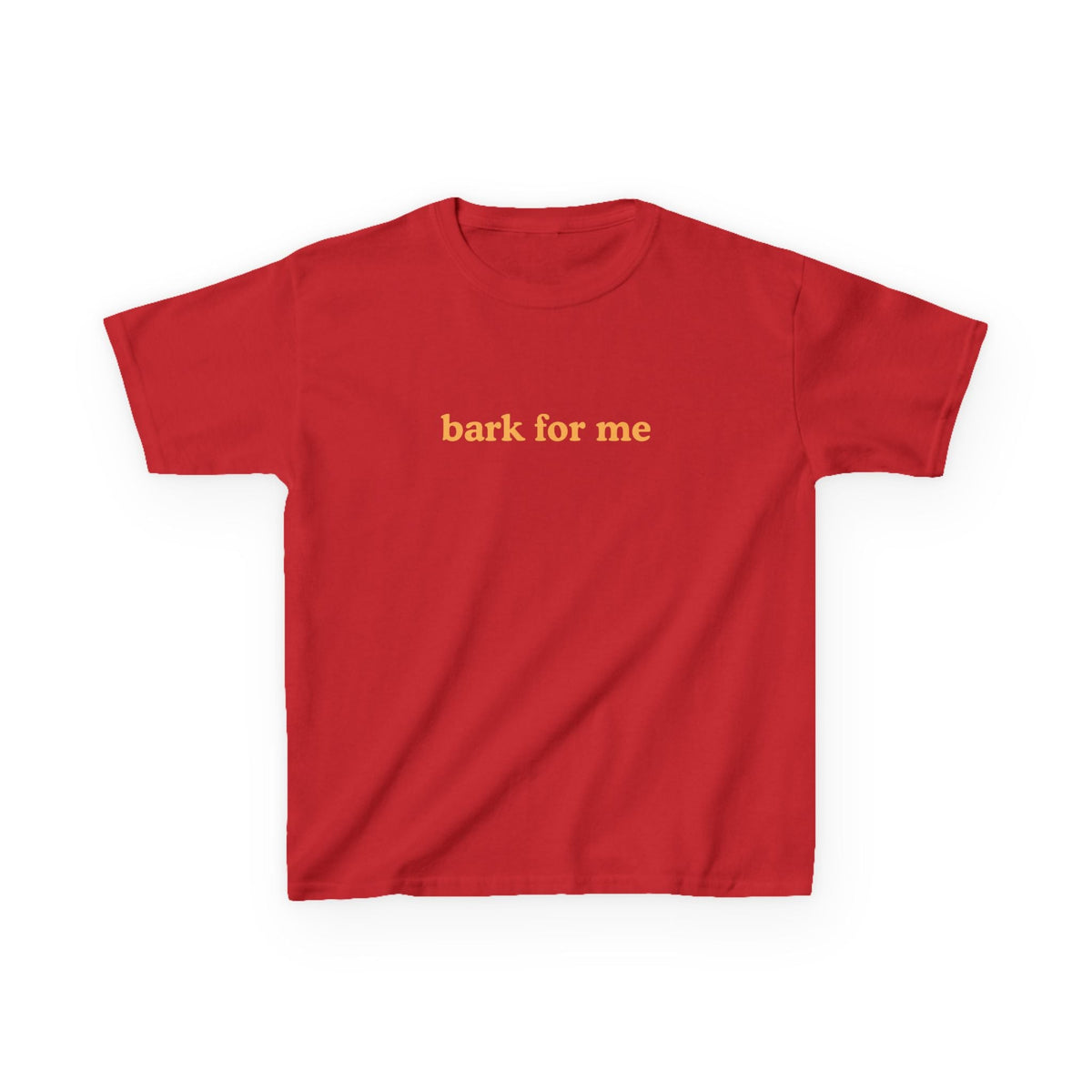 Bark for Me Brat Baby Tee — vista frontale