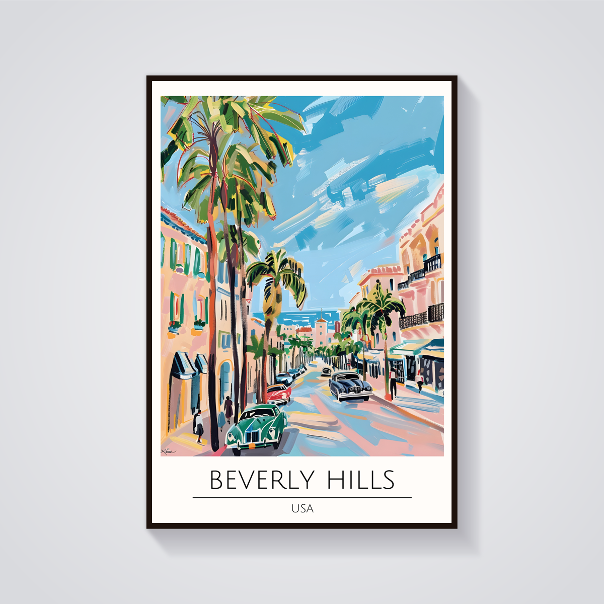 Beverly Hills Street Poster — vista frontale