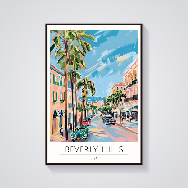 Beverly Hills Street Poster — vista frontale