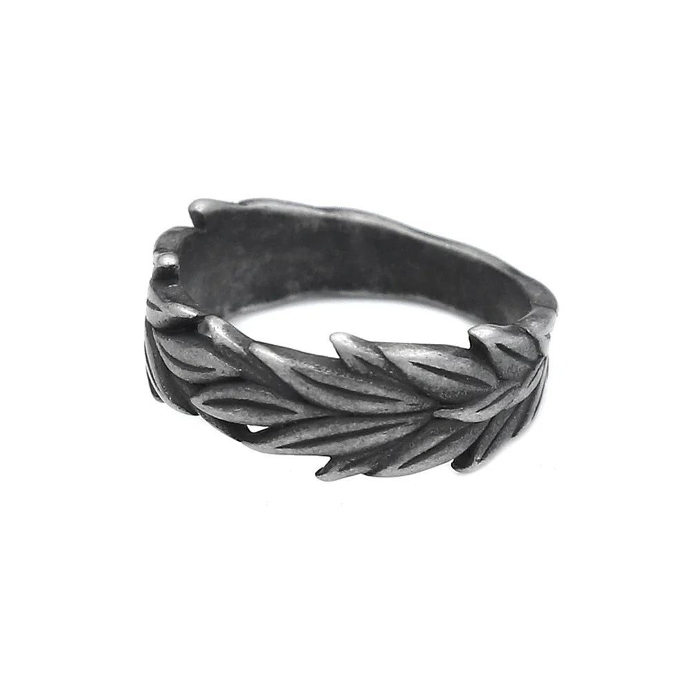 Black Ears of Wheat Ring — vista frontale