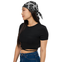 Black Lace Lingerie Bandana — vista posteriore