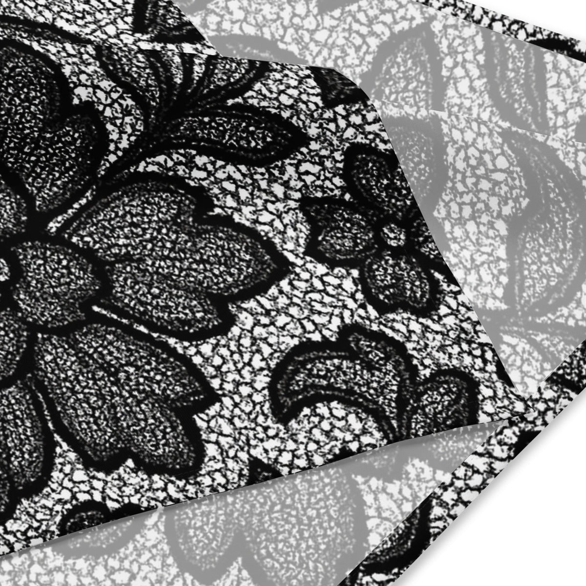 Black Lace Lingerie Bandana — dettaglio della stampa