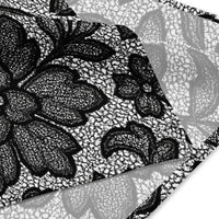 Black Lace Lingerie Bandana — dettaglio della stampa