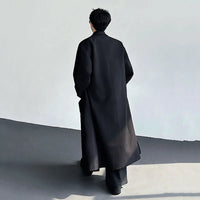 Black Y2K Mens Trench Coat — in alternativa