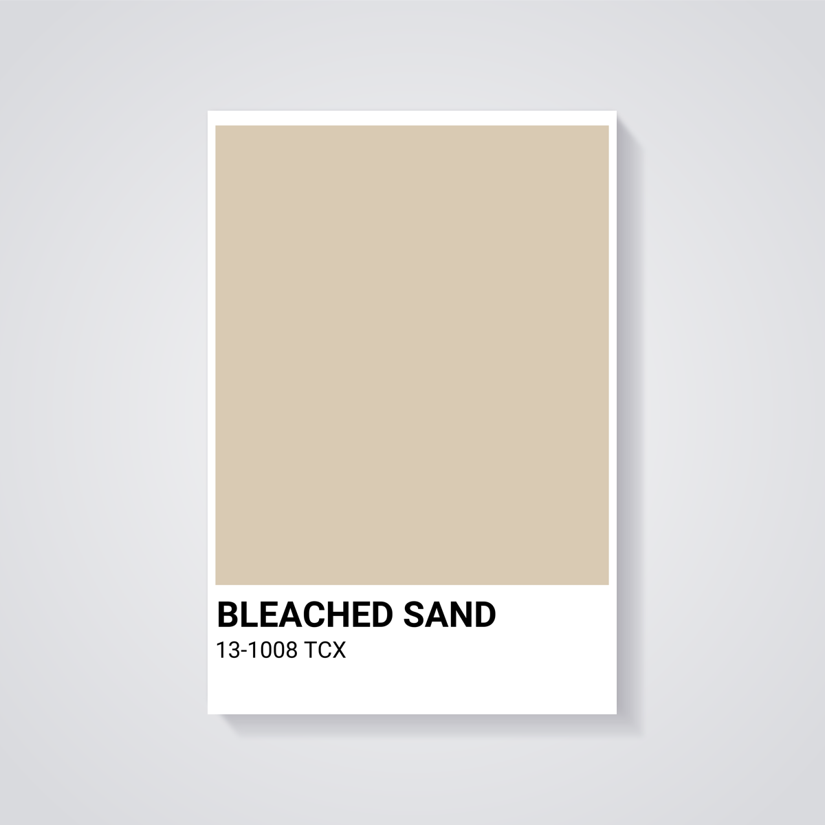 Bleached Sand Art Poster — vista posteriore