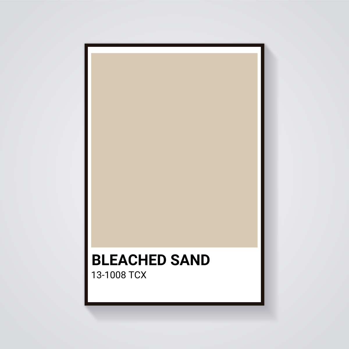 Bleached Sand Art Poster — vista frontale