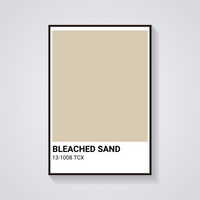 Bleached Sand Art Poster — vista frontale