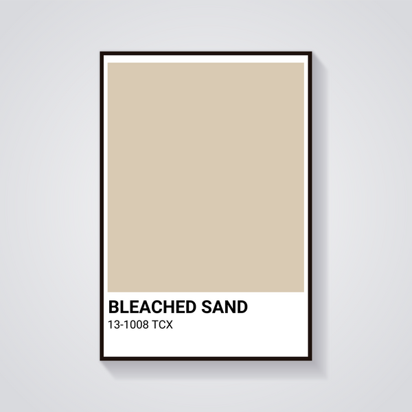 Bleached Sand Art Poster — vista frontale