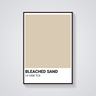 Bleached Sand Art Poster