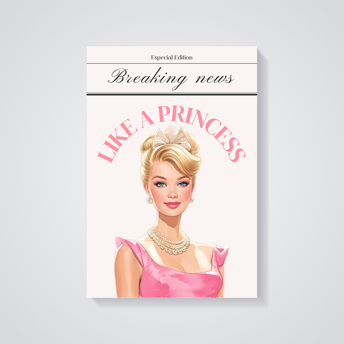 Blonde Princess Coquette Poster — vista posteriore