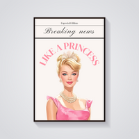 Blonde Princess Coquette Poster — vista frontale