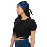 Blue Flame Bandana — vista frontale