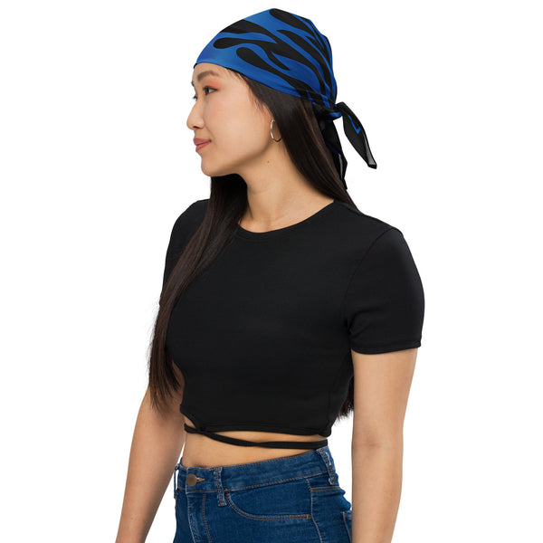 Blue Flame Bandana — vista frontale