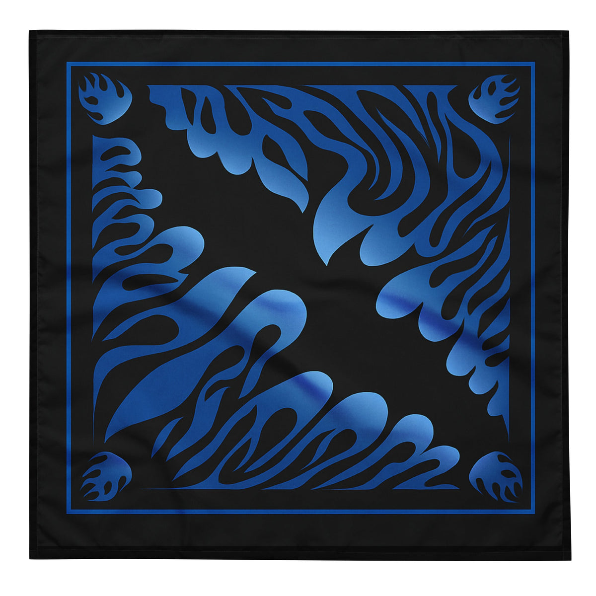 Blue Flame Bandana — vista posteriore