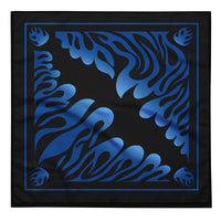 Blue Flame Bandana — vista posteriore