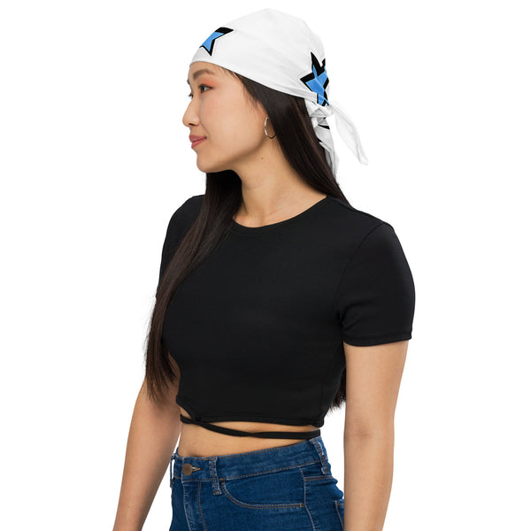 Y2K Dream Blue Star Bandana