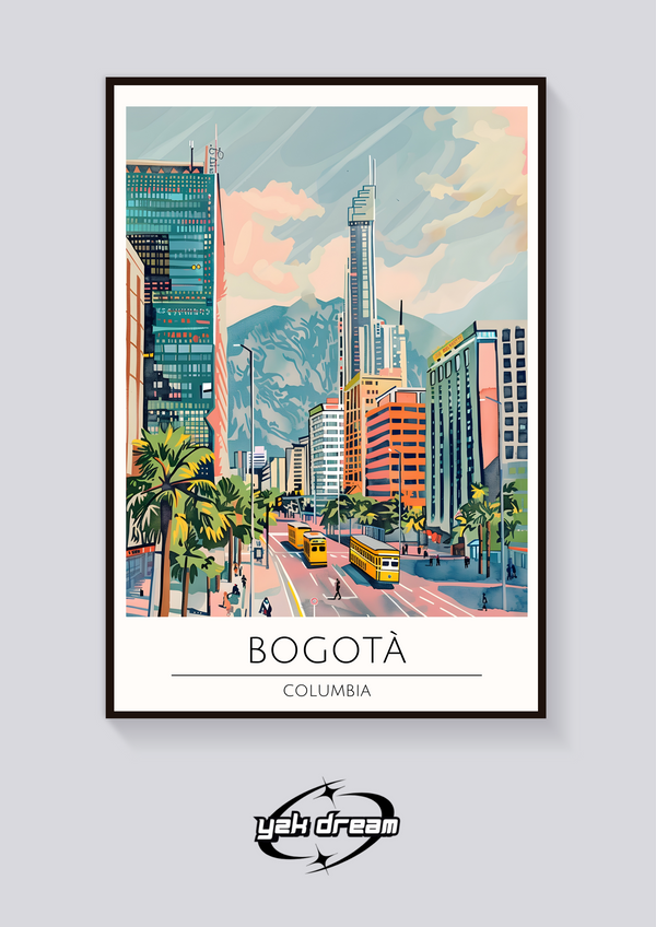 Bogotá Colombia Trolley Poster