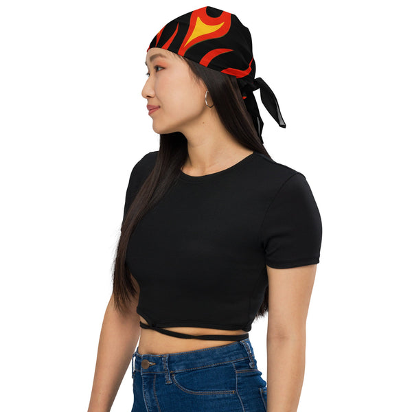 Bowling Flame Bandana — vista frontale