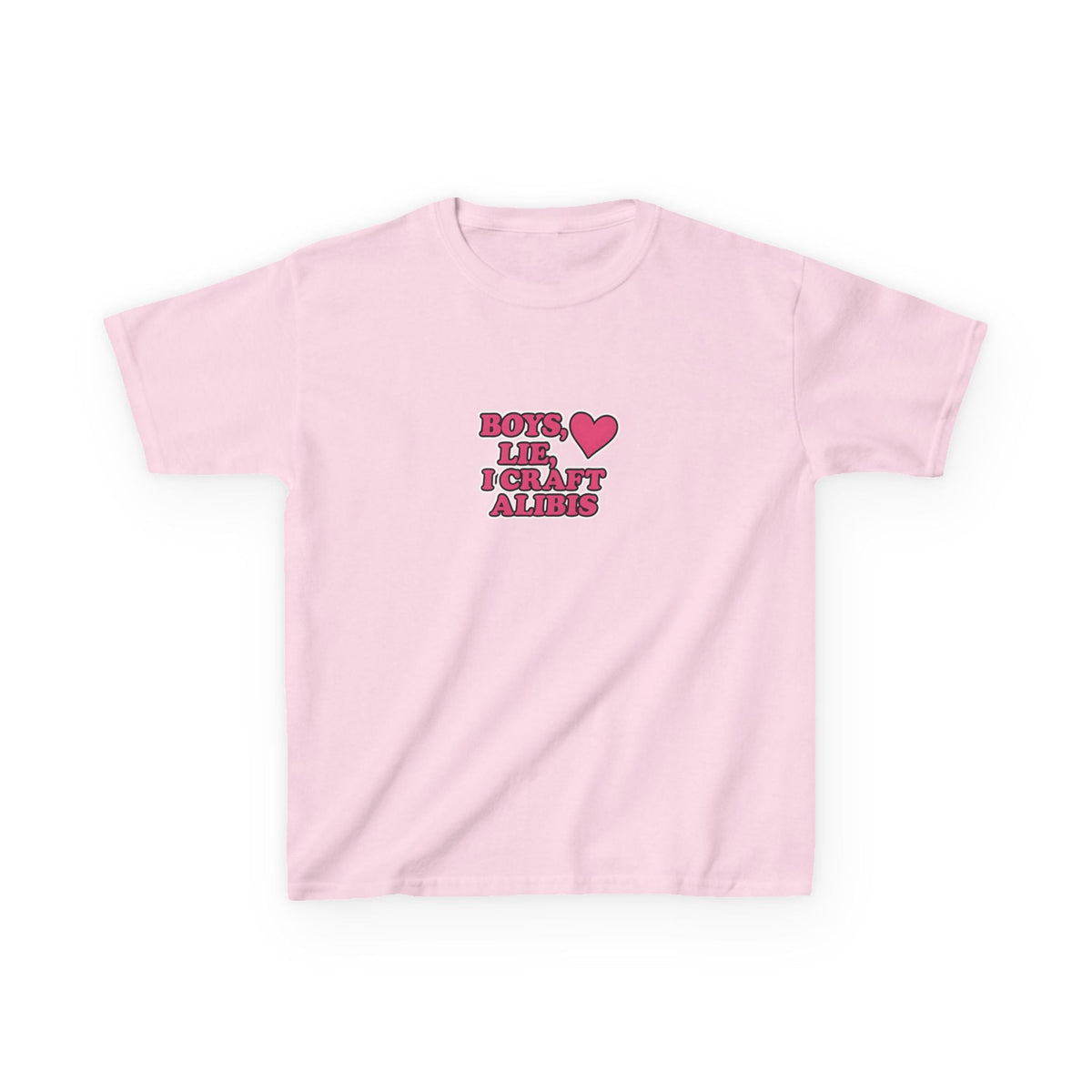 Boys Lie, I Craft Alibis Graphic Baby Tee — in alternativa