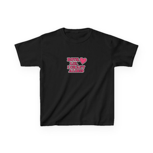 Boys Lie, I Craft Alibis Graphic Baby Tee