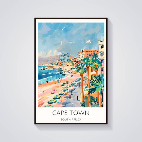Cape Town Beach Poster — vista frontale
