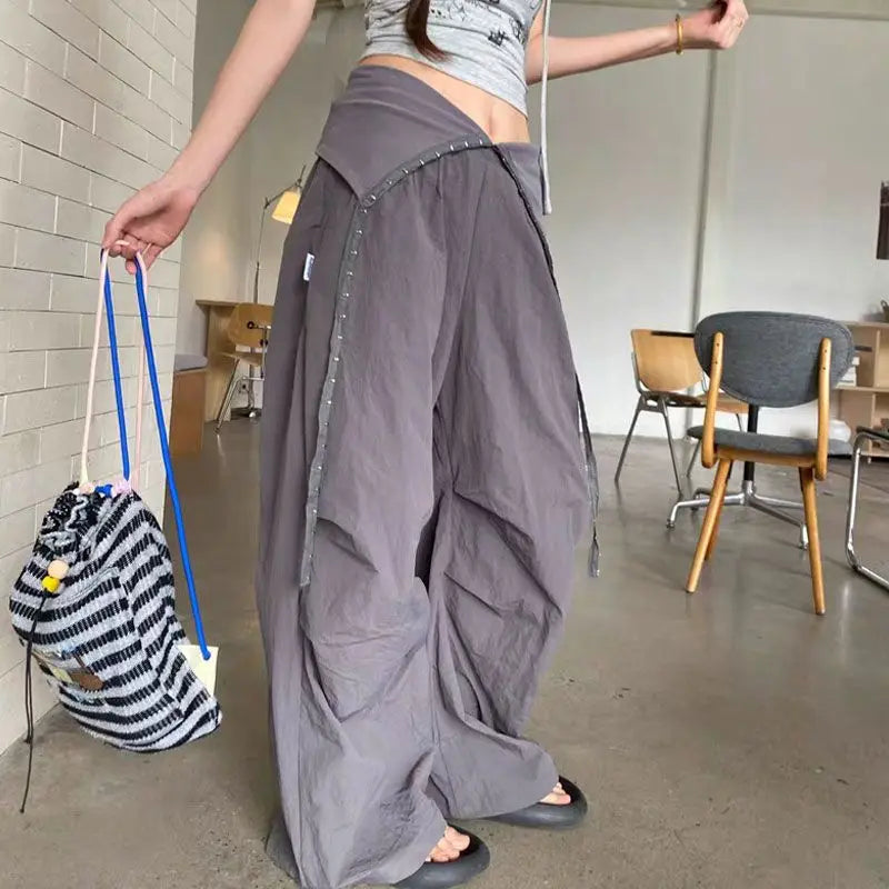 Cargo Wide Leg Y2K Parachute Trousers — in alternativa