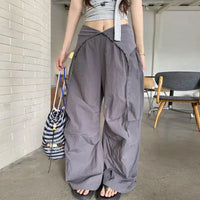 Cargo Wide Leg Y2K Parachute Trousers — vista posteriore