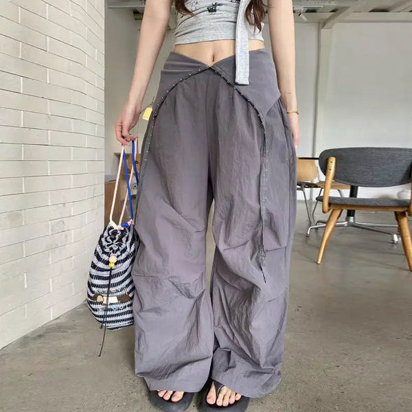 Cargo Wide Leg Y2K Parachute Trousers