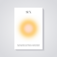Celestial Sun Art Poster — vista posteriore
