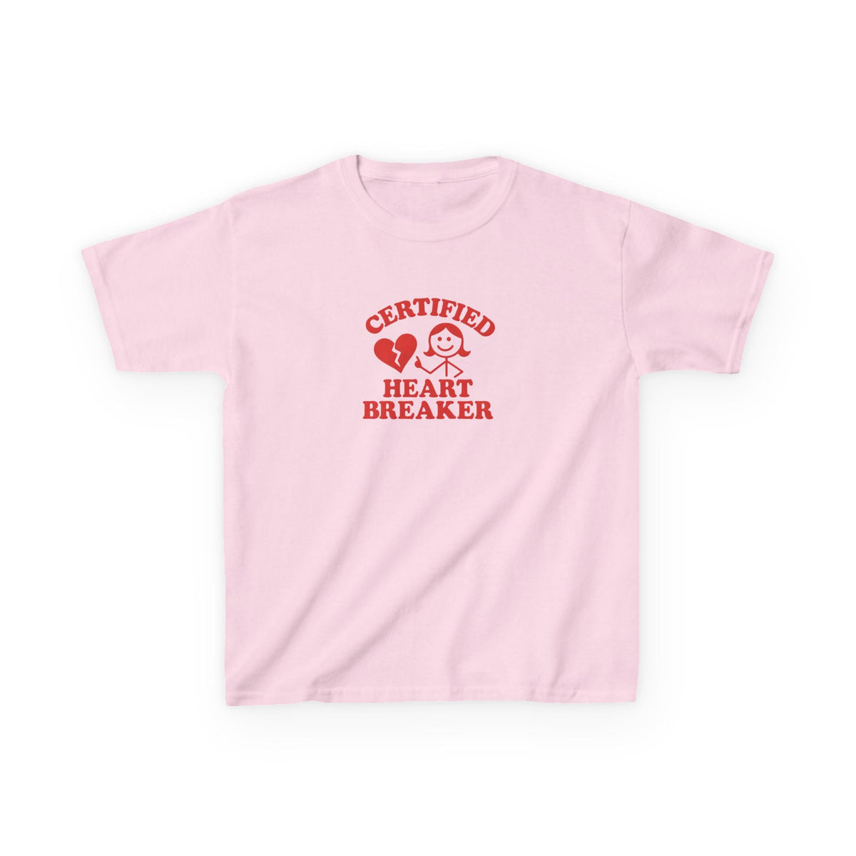 Certified Heartbreaker Graphic Baby Tee — dettaglio della stampa