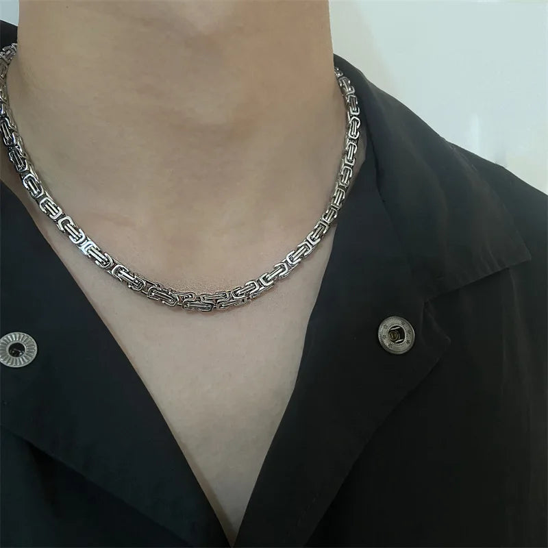 Chain Link Silver Necklace — dettaglio