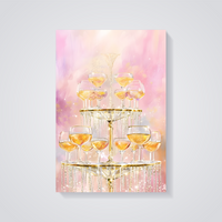 Champagne Tower Poster — vista posteriore
