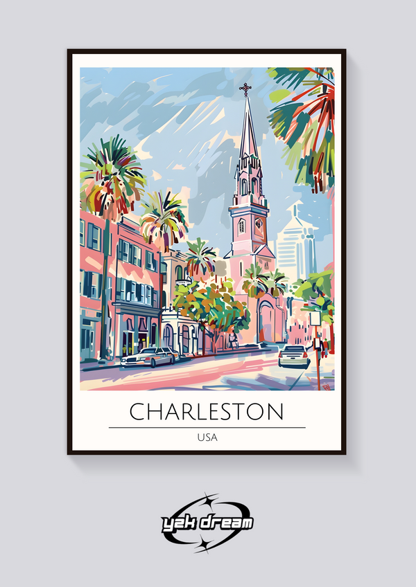 Charleston Church Street Poster
