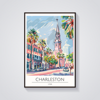 Charleston Church Street Poster — vista frontale