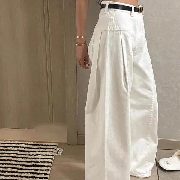 Chic Y2K High Waist Curved Barrel Jeans