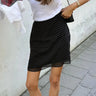 Chic Y2K Polka Dot Layered Mesh Mini Skirt