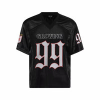 Classic Football "Growing" Y2K Mesh V Neck Jersey — vista frontale