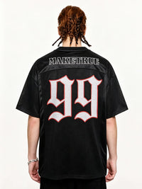 Classic Football "Growing" Y2K Mesh V Neck Jersey — in alternativa