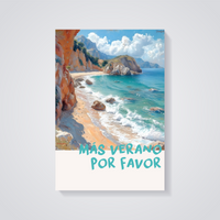 Coastal Cliffs Beach Poster — vista posteriore